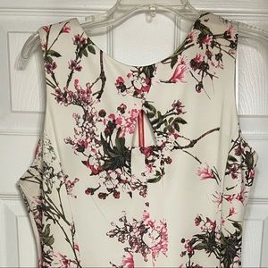 Cherry blossom Fit and flare keyhole